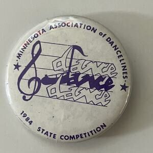 1984 Minnesota Association of Danceliness Vintage Pinback Button STB7-PB2
